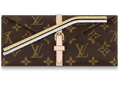 lv straw|straws and pouch monogram.